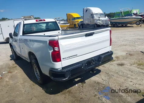 2021 Chevrolet Silverado 1500 2Wd Long Bed Wt из США, поврежденный, VIN 3GCNWAEH7MG363289